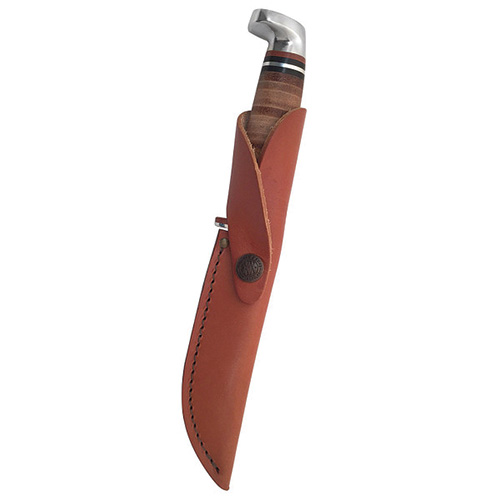 Leather 5" Utility Hunter with Leather Sheath - Image 3