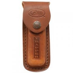 Sheath Leather Medium Lite Brown XX Snap Embossed Case/Trapper