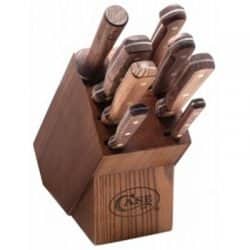 Household Cutlery - Solid Walnut Handles - 9-Piece Block Set