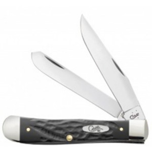 Jigged Rough Black Synthetic Trapper