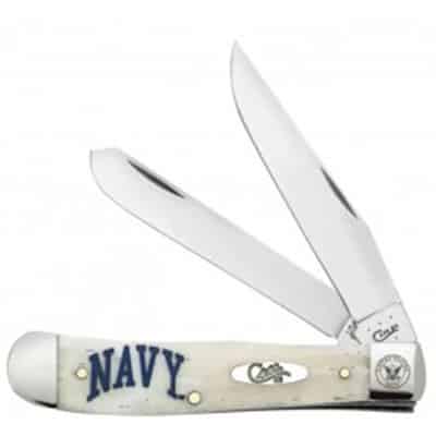 U.S. Navy Embellished Smooth Natural Bone Smooth Trapper