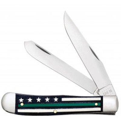 Green Line Smooth Black Bone w/Color Inlays Trapper 6254 SS