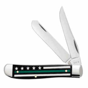 Green Line Smooth Black Bone w/Color Inlays Mini Trapper 6207 SS