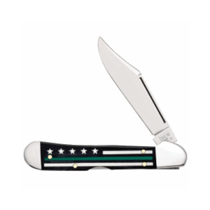 Green Line Smooth Black Bone Color Inlays Mini CopperLock 61749L SS