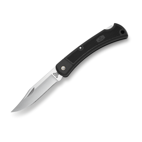 0110BKSLT 110 Folding Hunter LT Black One-Piece Handle 420HC