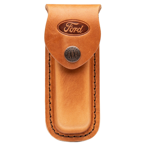 Sheath Leather Medium Brown Embossed Ford