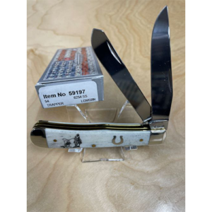 Smooth Natural Bone Horseshoe Shield Cafe Roper Trapper