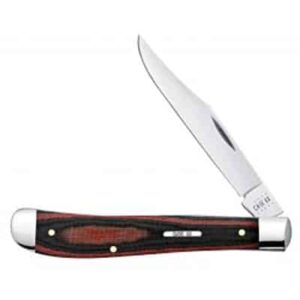 Red & Black Micarta - Slimline Trapper 101048 SS