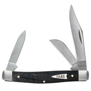 Smooth Black Micarta Medium Stockman 10344 SS