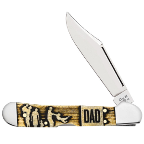 Father's Day Natural Bone Color Wash Mini CopperLock 61749L SS w/Tin