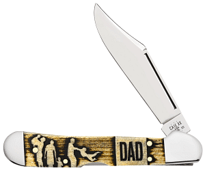 Father's Day Natural Bone Color Wash Mini CopperLock 61749L SS w/Tin
