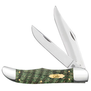 Kelly Green Curly Oak Smooth Folding Hunter w/ Sheath 7265 SS
