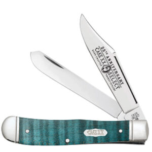 2023 CASE XX SELECT Turquoise Curly Maple Trapper 7254 SS Fluted