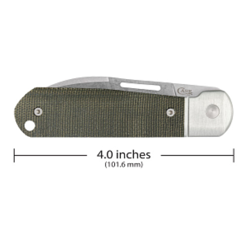 BRIDGELINE Smooth OD Green Canvas Micarta Highbanks HIGHBANKS CPM20CV - Image 2