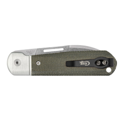 BRIDGELINE Smooth OD Green Canvas Micarta Highbanks HIGHBANKS CPM20CV - Image 3