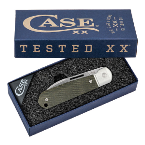 BRIDGELINE Smooth OD Green Canvas Micarta Highbanks HIGHBANKS CPM20CV - Image 4