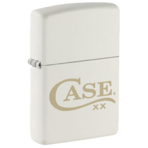 Lighter Zippo White Matte W/Case Long Tail C Logo