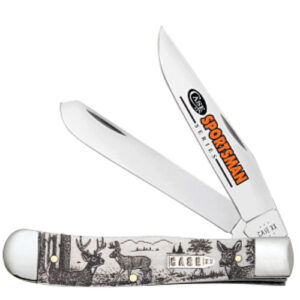 Sportsman Embellished Deer Smooth Natural Bone Trapper 6254 SS