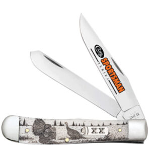 Sportsman Embellished Turkey Smooth Natural Bone Trapper 6254 SS