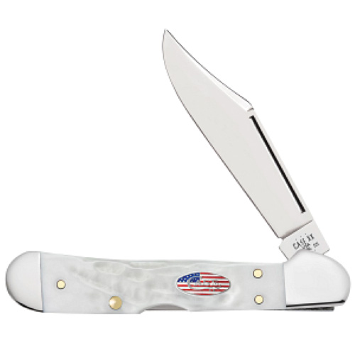 Jigged Rough White Synthetic Mini CopperLock 61749L SS