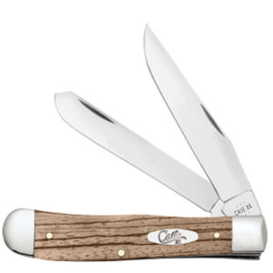 Natural Zebra Wood Smooth Trapper 7254 SS