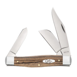 Natural Zebra Wood - Smooth Large Stockman 7375 SS