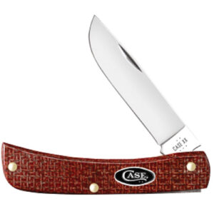 Dark Red Burlap Micarta® Smooth Sod Buster® Jr 10137 CS