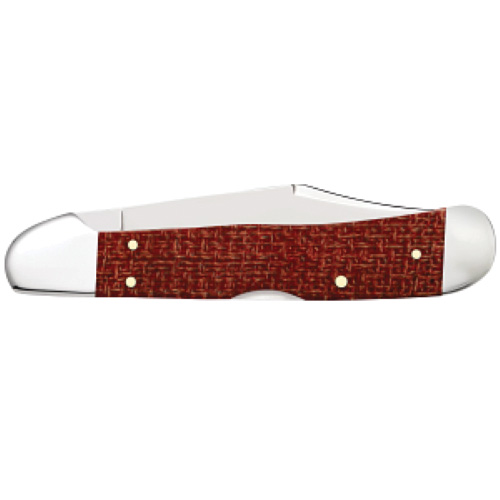 Dark Red Burlap Micarta® Smooth CopperLock® 101549L CS - Image 3
