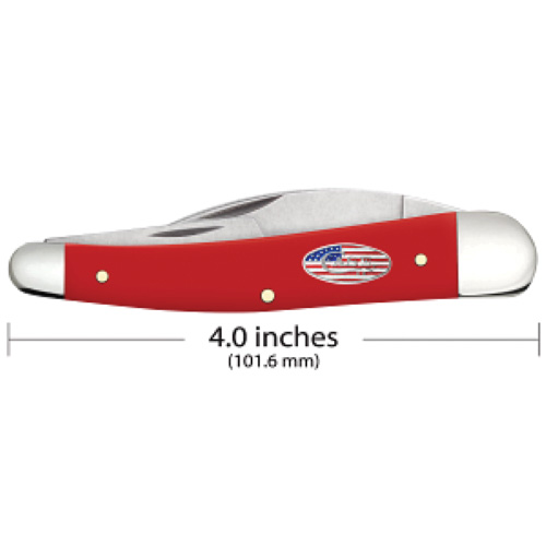 American Workman Smooth Red Synthetic Seahorse Whittler 4355WH CS - Image 2