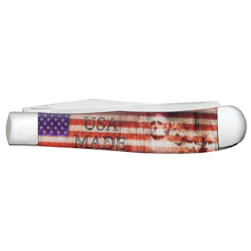 Case Patriotic CCI White Synthetic - Smooth Trapper 4254 SS - Image 4