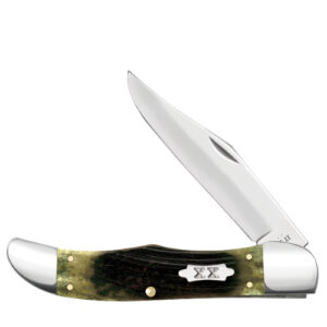 Olive Green Bone - Sawcut Jig Folding Hunter 6165 SS