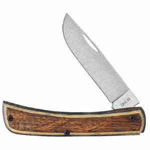 Brown/Black Dymalux Wood Smooth XR Sod Buster Jr XR7137 S35VN