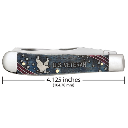 U.S. Veterans Natural Bone Color Wash Trapper 6254 SS - Image 2