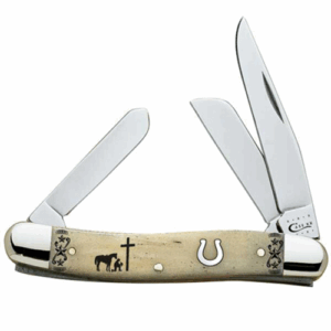 Kneeling Cowboy Smooth Natural Bone Medium Stockman 6318 SS