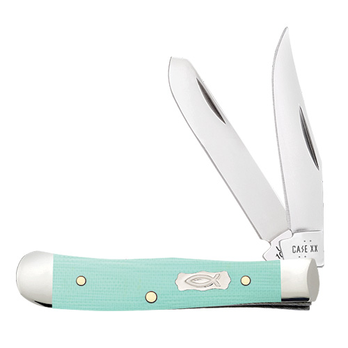 Seafoam Green G-10 - Smooth Tiny Trapper 102154 SS