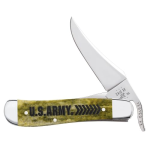 U.S. Army Olive Green Bone Smooth Russlock 61953L SS