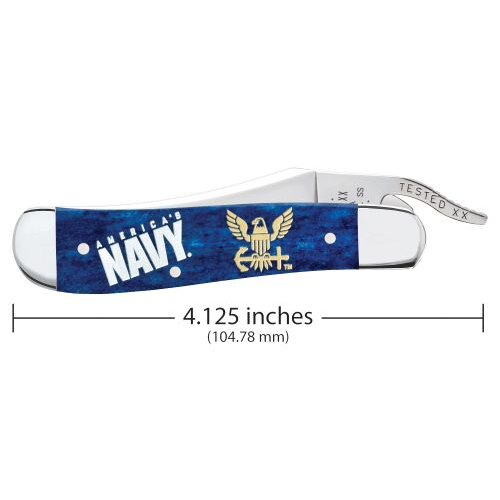 US Navy Navy Blue Bone Smooth Russlock 61953L SS - Image 2