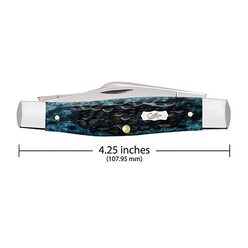 P W Mediterranean Blue Bone Peach Seed Jig Large Stockman 6375 SS - Image 2