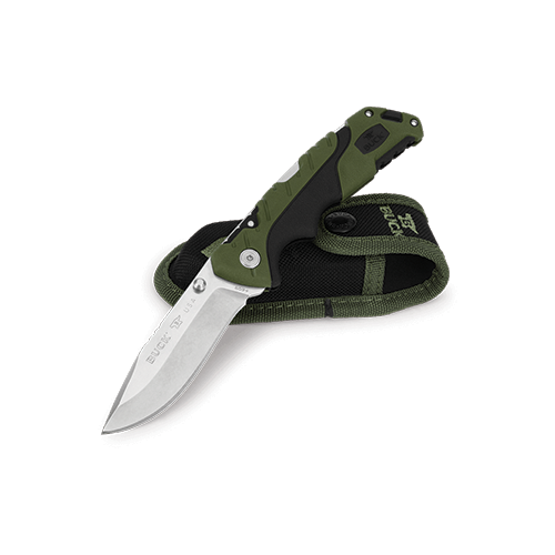 0659GRS Pursuit Large Folder, Black/Green Molded Handle - Image 5
