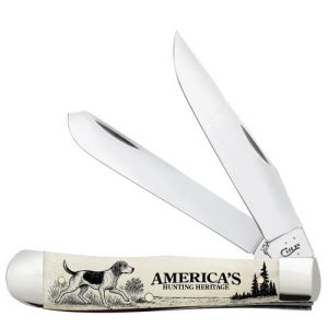 AWTC54CD America's Hunting Heritage Natural Bone Coon Dog Trapper