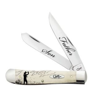 WAWTC54FS Smooth Natural Bone Father Son Trapper Jewel Gift Set
